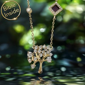 Bible Verses Jewelry Featured in Creation of Adam Masterpiece with Heart Pendant Design