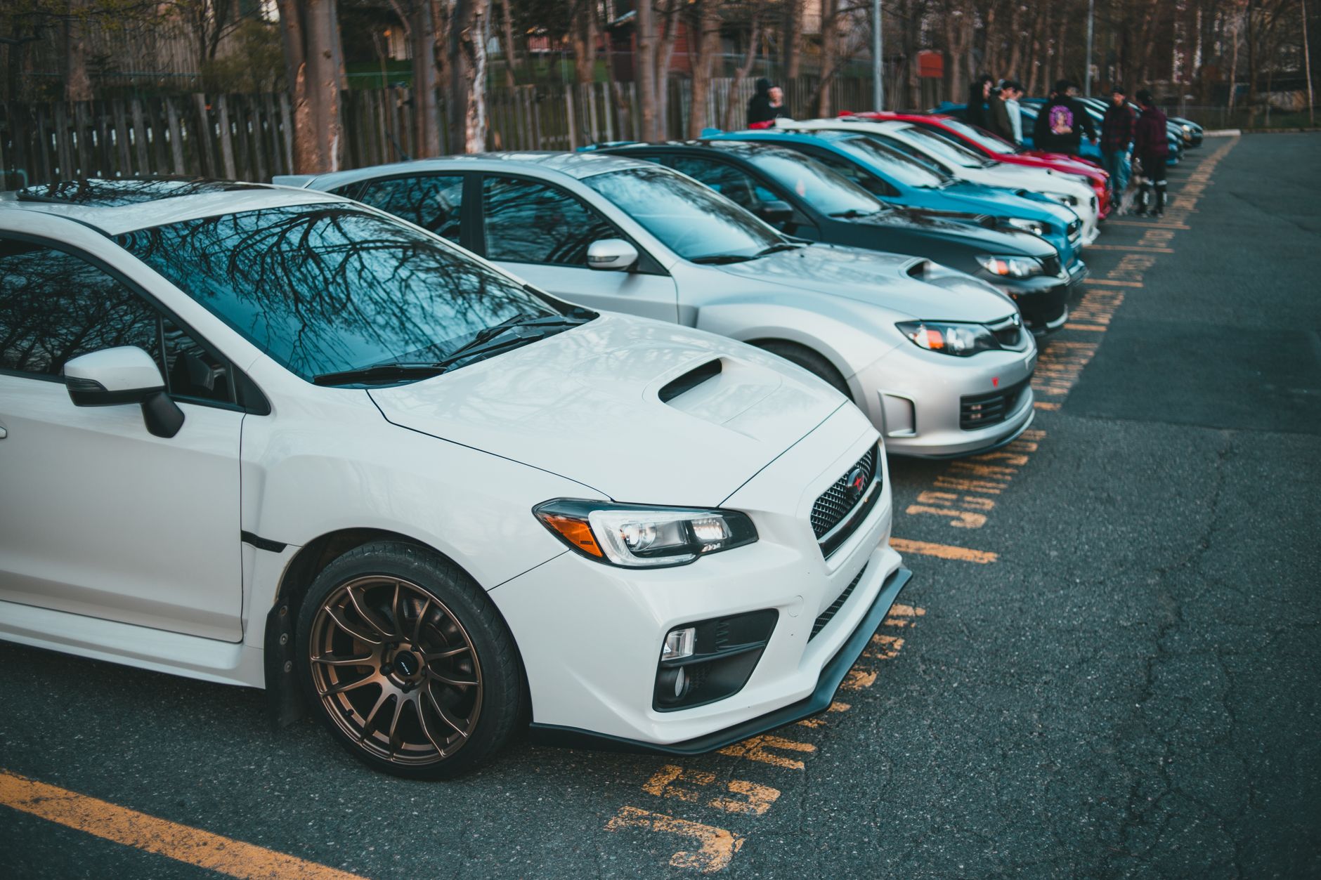 Vibrant lineup of parked cars in an outdoor lot, showcasing various models and colors. — Essential Tips for Preventing Auto G