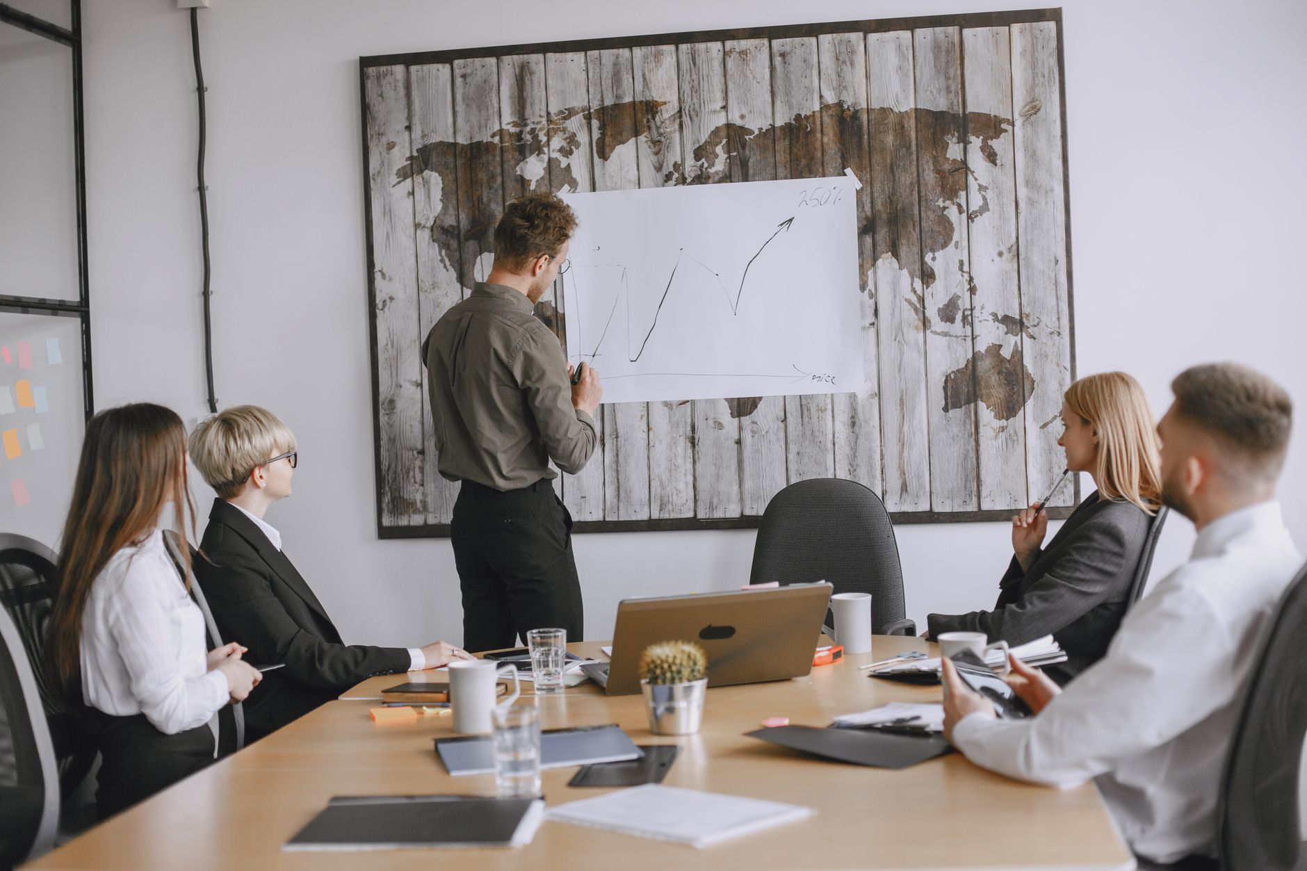 Group of business professionals discussing strategies with growth chart in conference room. — How to Start Your Own Empty Lip