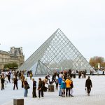 Tourists gather around the iconic Louvre Pyramid in Paris, highlighting European architecture. — Making the Right Choices for