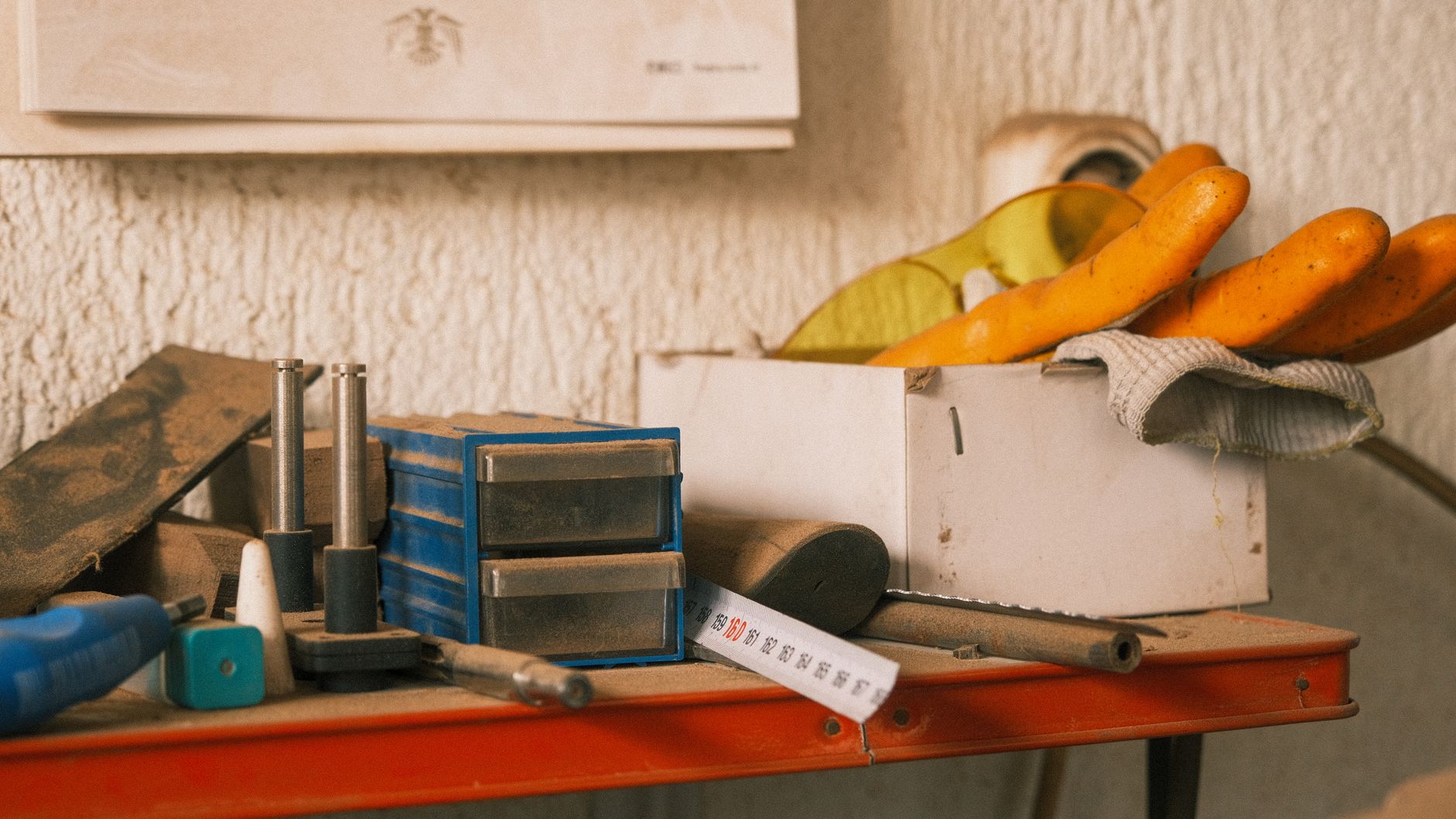 Collection of vintage tools on a wooden table indoors with a retro vibe. — The Best Ways to Light Up Your Home with LED Ribbo